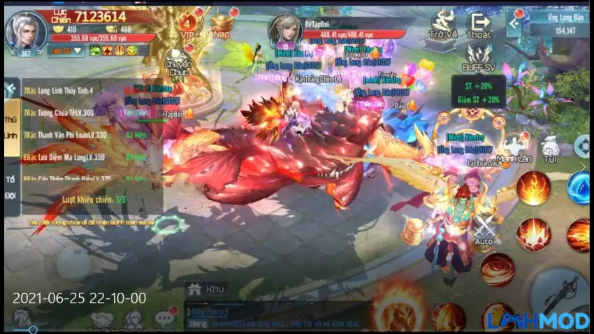 Ảnh 3 của Tải Tân Tru Thần Truyện Apk 1.3.3 cho Android Cảnh chiến đấu trong game Tân Tru Thần Truyện
