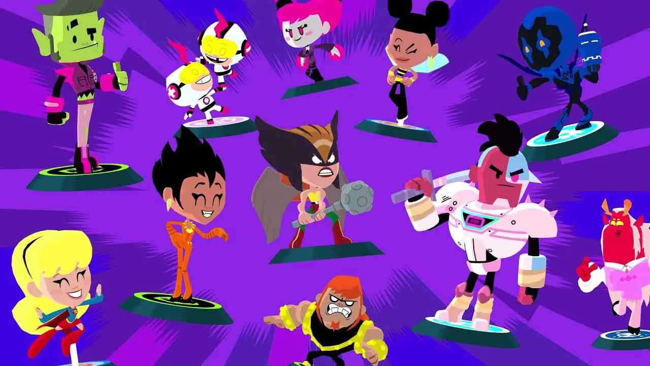 Ảnh 2 của Tải Teen Titans GO Figure Mod APK 1.1.10 (Vô Hạn Tiền) Giao diện chọn nhân vật hoặc cửa hàng trong game Teen Titans GO Figure