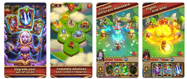 Ảnh 2 của Tải Throne Holder Card RPG Magic Apk 1.1.2 cho Android iOs Làm chủ combo trong Throne Holder Card RPG Magic