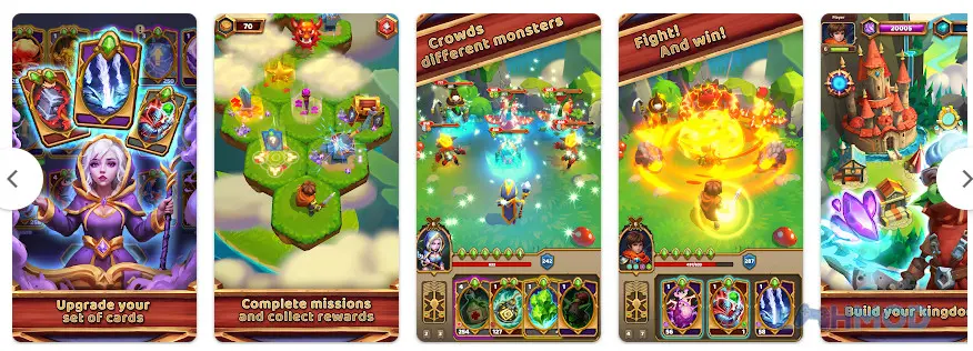Ảnh 4 của Tải Throne Holder Card RPG Magic Apk 1.1.2 cho Android iOs Giao diện chiến đấu của Throne Holder Card RPG Magic