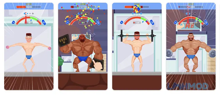 Ảnh 2 của Tải Tough Man Mod Apk 1.23 (Không Quảng Cáo) cho Android iOs Tough Man trong phòng gym