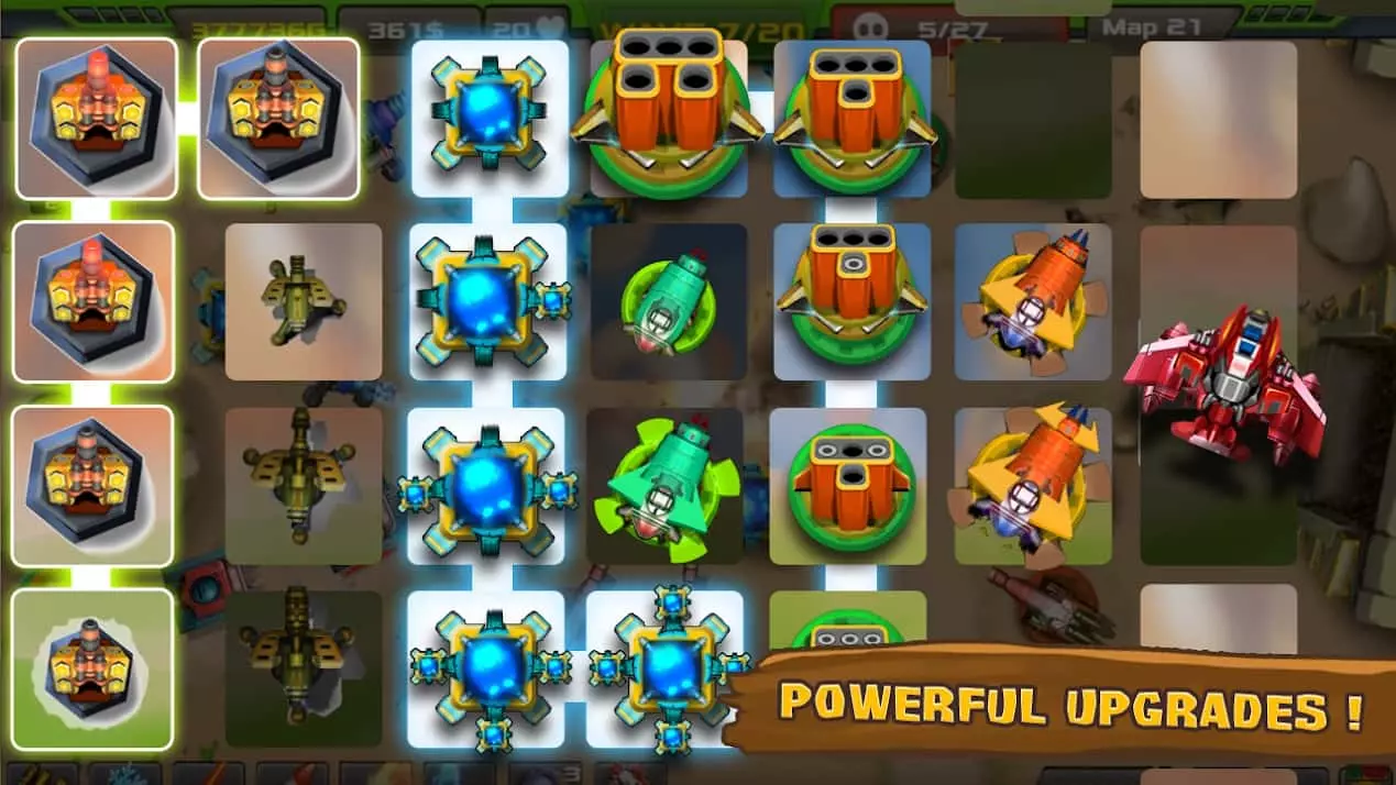 Ảnh 4 của Tải game Tower Defense: Alien War TD Mod APK 1.3.5 (Vô hạn vàng) Tổng quan màn chơi Tower Defense: Alien War TD Mod