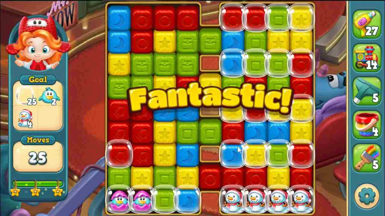 Ảnh 5 của Tải Toy Blast Mod APK (Menu, Tiền, Lives, Boosters) v16750 Giao diện game Toy Blast với các hiệu ứng nổ