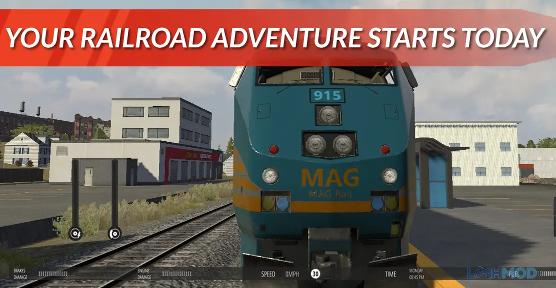 Ảnh 3 của Tải Train Simulator PRO USA Mod Apk 2.0.2 (Vô Hạn Tiền) cho Android iOs Tàu hỏa chạy qua cảnh quan Train Simulator PRO USA Mod
