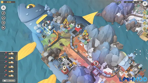 Ảnh 4 của Tải Train Valley 2 Apk 0.15 cho Android, IOS Hình ảnh minh họa đường ray và công trình trong Train Valley 2