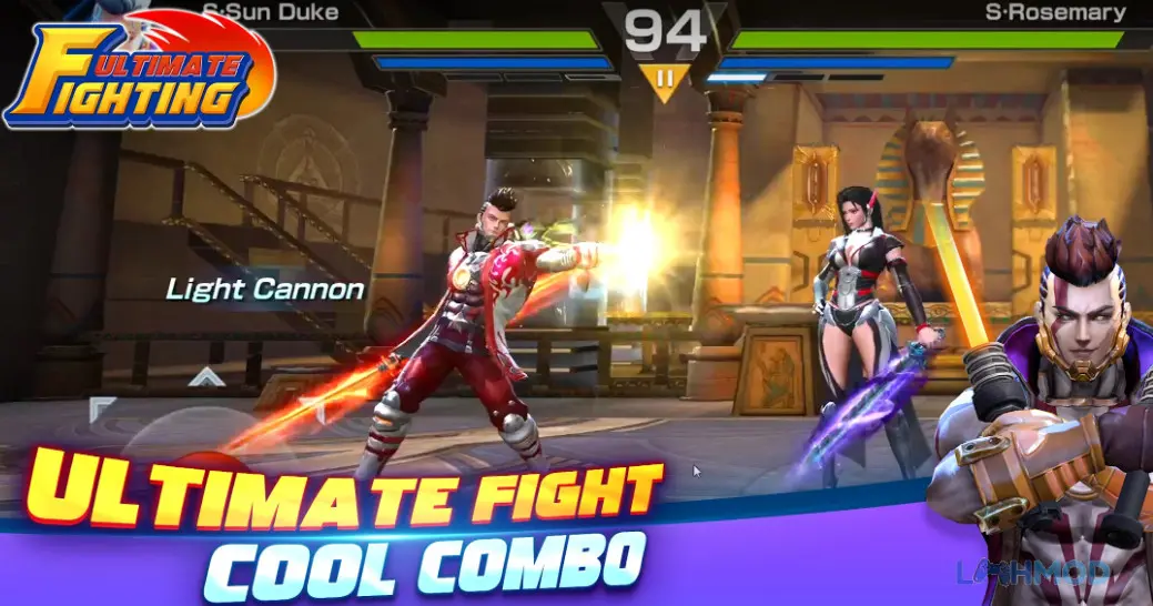 Ảnh 4 của Tải Ultimate Fighting Mod Apk 1.2.200328 (God Mode) cho Android iOs Hai võ sĩ đối đầu trên sàn đấu