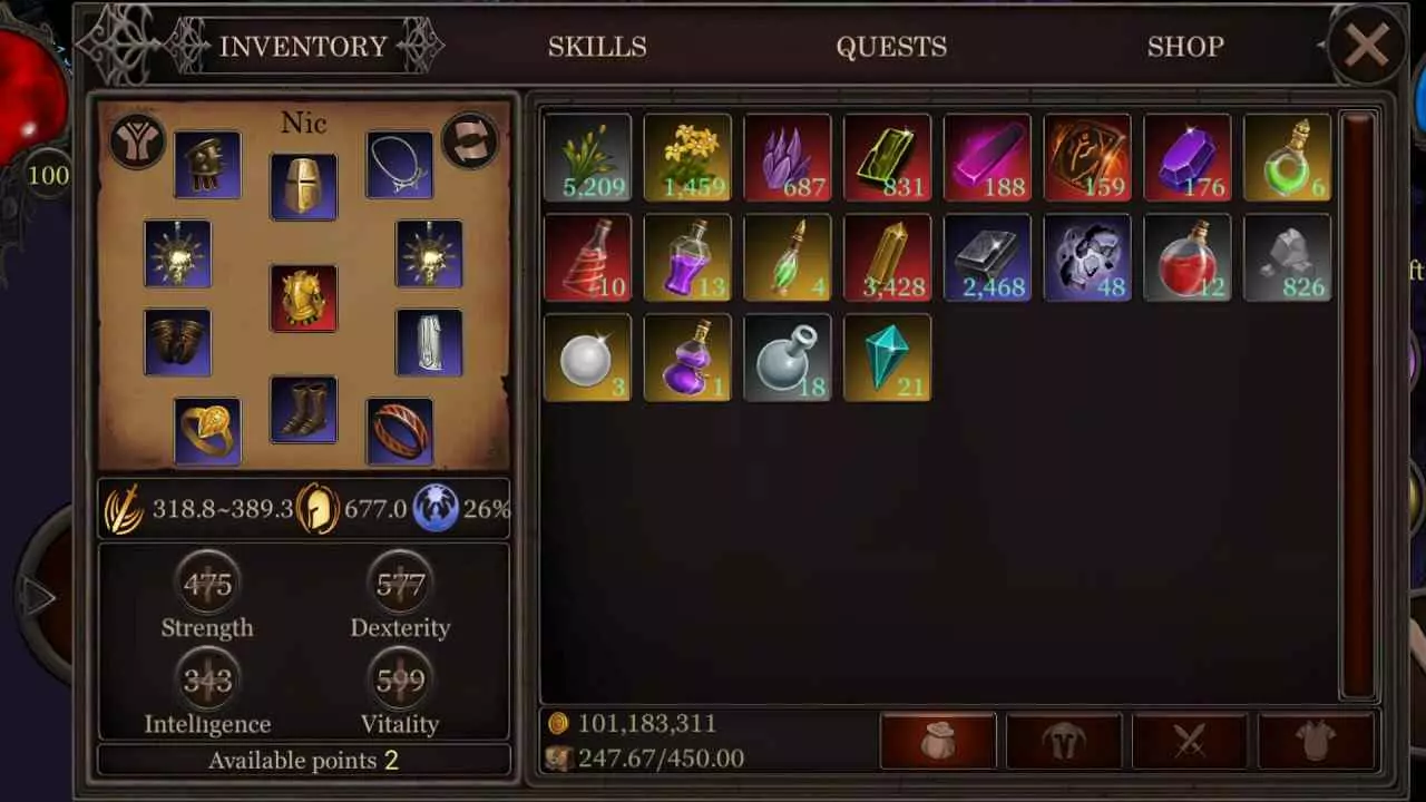 Ảnh 3 của Vengeance RPG Mod APK 1.3.6.1 (Menu, Vô Hạn Coins) Lựa chọn nhân vật trong Vengeance RPG Mod