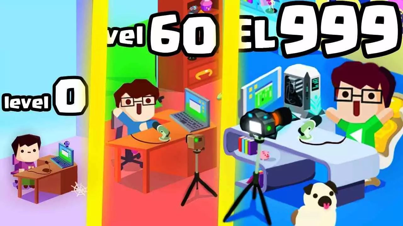 Ảnh 3 của Tải game Vlogger Go Viral Mod APK 2.43.19 (Menu, Vô Hạn Tiền) Nhân vật đang sản xuất video trong game Vlogger Go Viral Mod