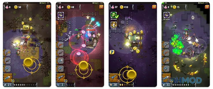 Ảnh 2 của Tải Wild Zombie West Mod Apk 1.03 (Vô Hạn Tiền Xu) cho Android iOs Anh hùng chiến đấu với zombie trong Wild Zombie West