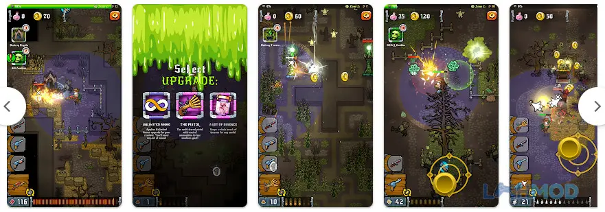 Ảnh 3 của Tải Wild Zombie West Mod Apk 1.03 (Vô Hạn Tiền Xu) cho Android iOs Kho vũ khí đa dạng trong Wild Zombie West