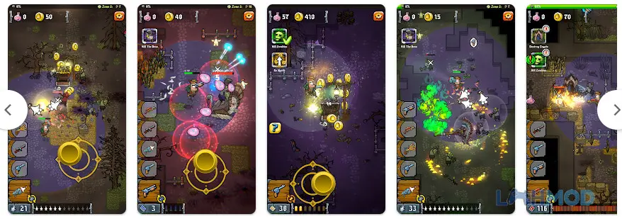 Ảnh 4 của Tải Wild Zombie West Mod Apk 1.03 (Vô Hạn Tiền Xu) cho Android iOs Trận đấu trùm kịch tính trong Wild Zombie West