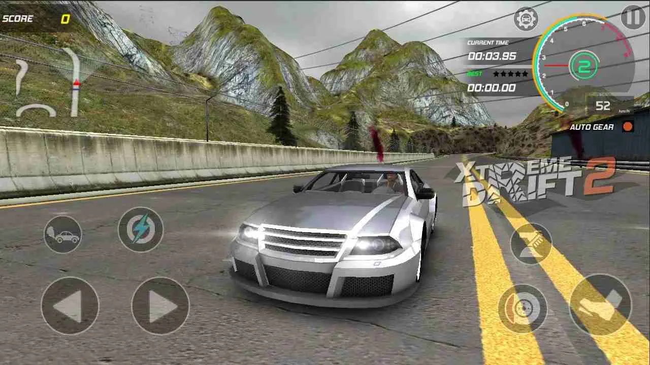 Ảnh 3 của Tải game Xtreme Drift 2 Mod APK 2.2 (Vô Hạn Tiền) Cảnh xe đua đang drift trên đường phố với khói lốp
