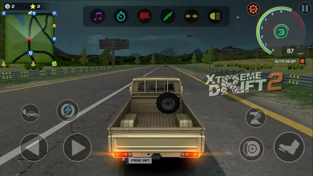 Ảnh 4 của Tải game Xtreme Drift 2 Mod APK 2.2 (Vô Hạn Tiền) Cảnh xe đua màu đỏ đang di chuyển trong thành phố