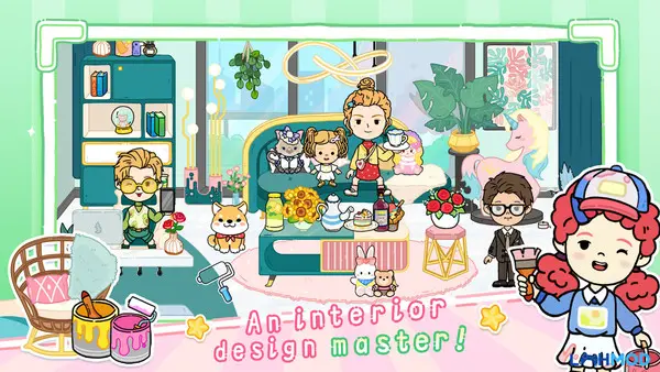 Ảnh 2 của YoYa: Busy Life World Mod Apk 3.3.1 (Mở khóa tất cả) Nhân vật tự tạo trong YoYa: Busy Life World
