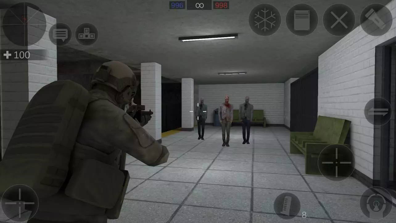 Ảnh 2 của Tải game Zombie Combat Simulator Mod APK 1.4.4 (Vô Hạn Tiền) Giao diện chọn chế độ chơi trong Zombie Combat Simulator Mod