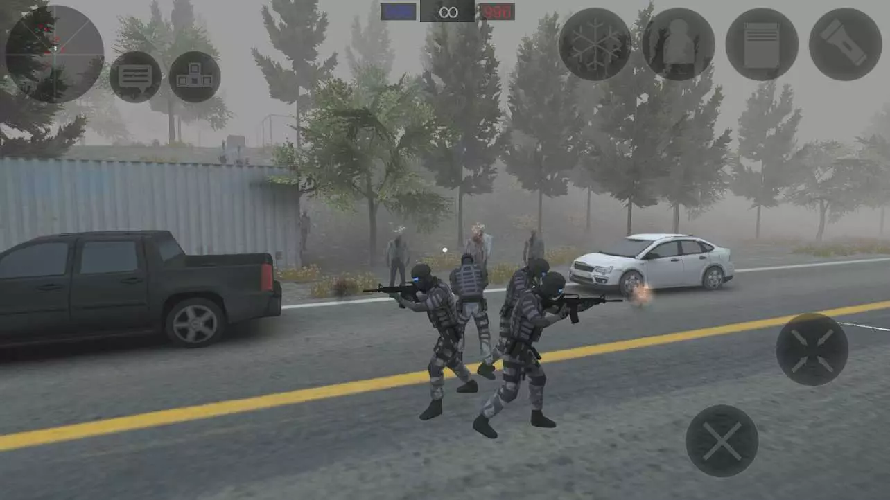 Ảnh 5 của Tải game Zombie Combat Simulator Mod APK 1.4.4 (Vô Hạn Tiền) Hình ảnh góc nhìn trong trận đấu Zombie Combat Simulator