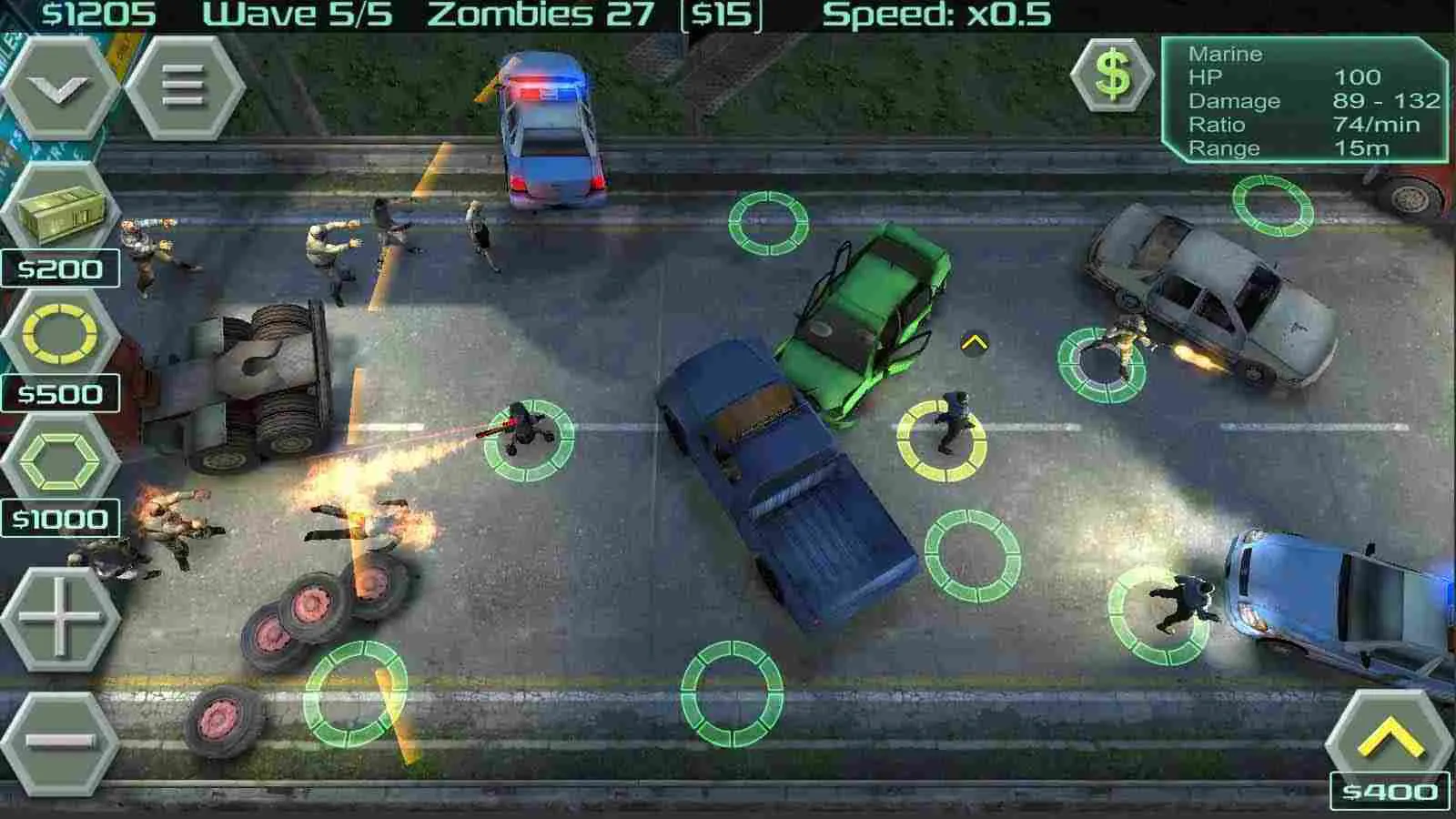 Ảnh 4 của Tải game Zombie Defense Mod APK 12.8.8 (God Mode, One Hit) Hệ thống vũ khí và đơn vị lính đa dạng