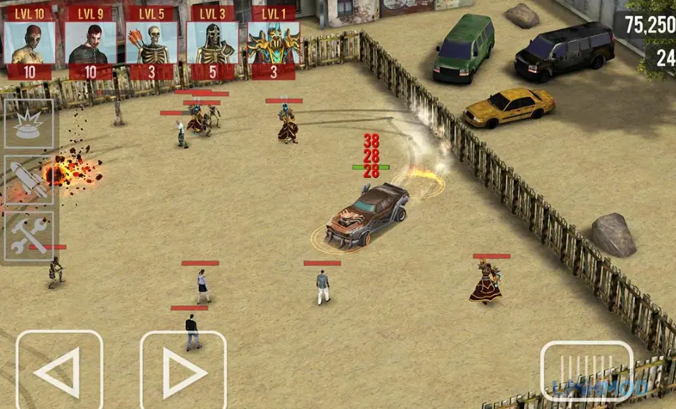Ảnh 2 của Tải Zombie Drift Apk 1.0 cho Android iOs Xe đang chiến đấu và drift trên đường phố bị zombie tàn phá trong Zombie Drift