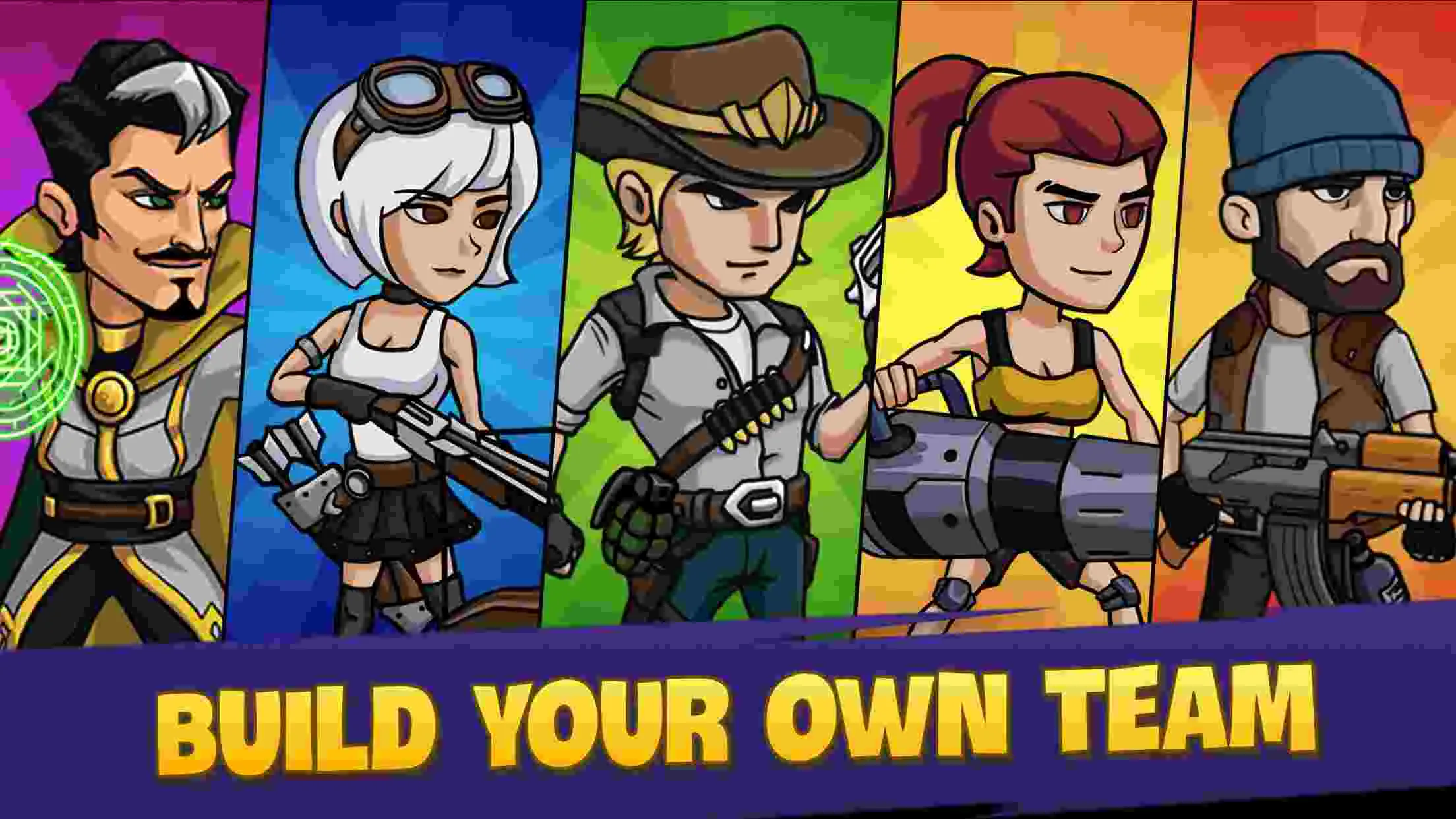 Ảnh 5 của Tải game Zombie War Mod APK V306 (Menu, Vô hạn tiền) Ảnh chụp màn hình game Zombie War Mod Hack, hiển thị các hiệu ứng chiến đấu