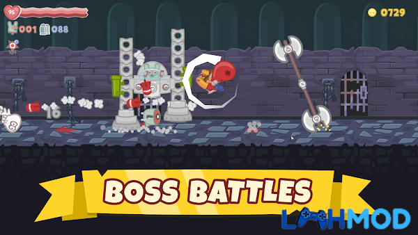 Ảnh 3 của Tải game Bacon May Die APK 1.1.61 cho Android iOS Giao diện chọn trang bị và nâng cấp trong Bacon May Die