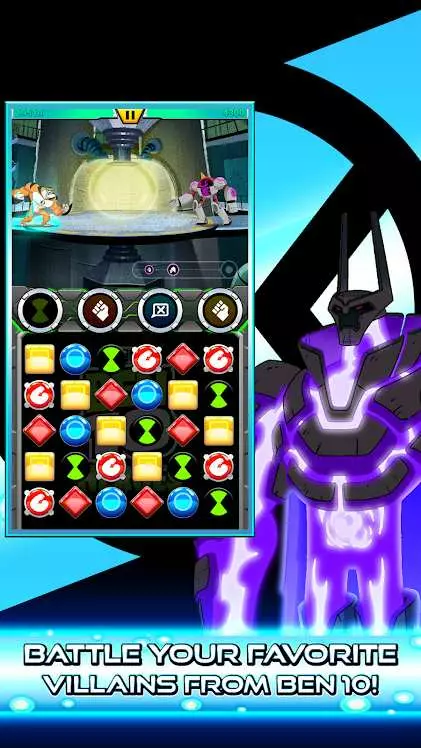 Ảnh 1 của Tải game Ben 10 Heroes Mod APK 1.7.1 (Mua Sắm Miễn Phí) Ben 10 và các anh hùng ngoài hành tinh đối mặt kẻ địch trong Ben 10 Heroes Mod