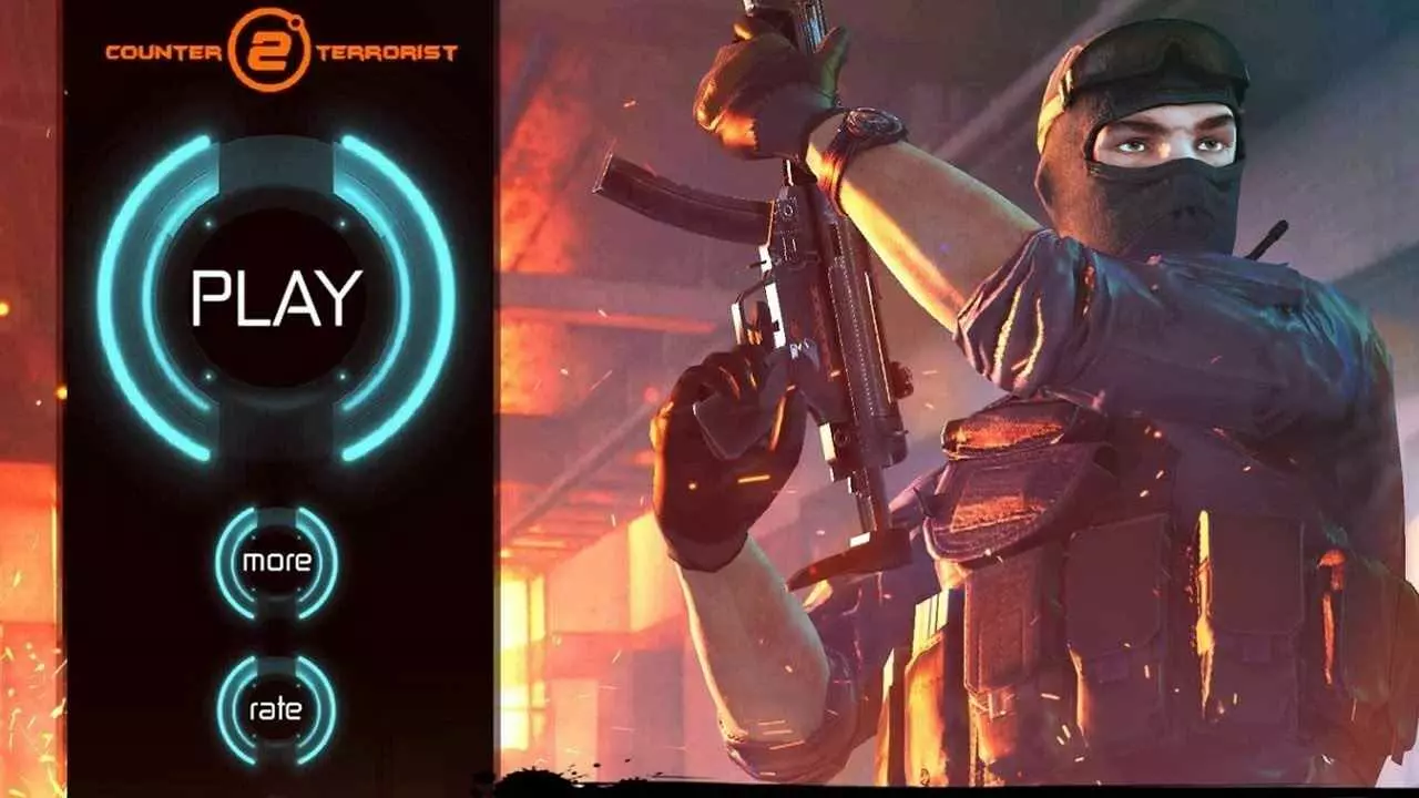 Ảnh 2 của Tải game Counter Terrorist Mod APK 2.7 (Vô Hạn Tiền) Hình ảnh bản đồ chiến đấu rộng lớn với nhiều chướng ngại vật