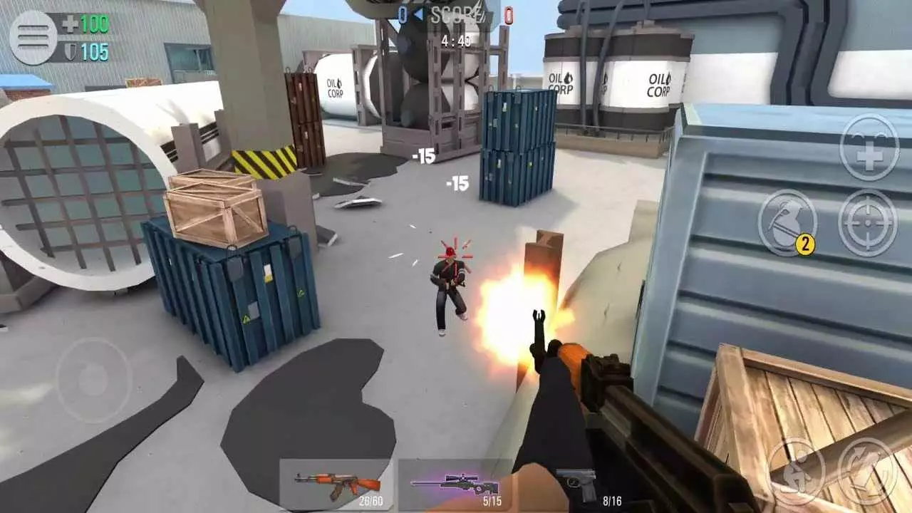 Ảnh 3 của Tải game Crime Revolt Online Mod APK 2.18 (Tự ngắm chuẩn/Hack Radar/Không giật) Nhân vật trong Crime Revolt Online với trang phục chiến đấu được tùy chỉnh