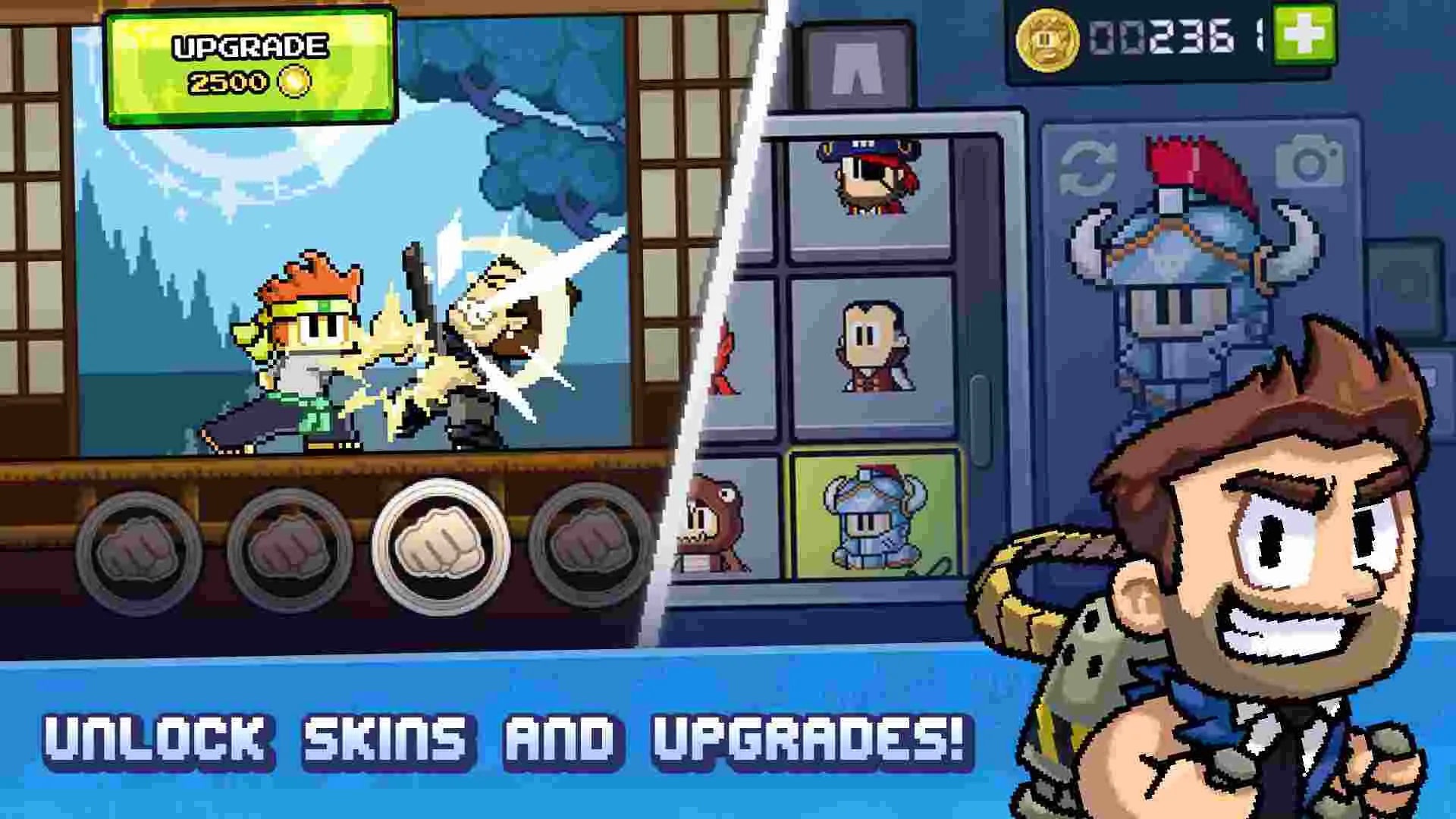Ảnh 1 của Tải game Dan the Man Mod APK v1.12.60 (Menu, Bất tử, Tiền, Premium) Dan the Man mod screenshot