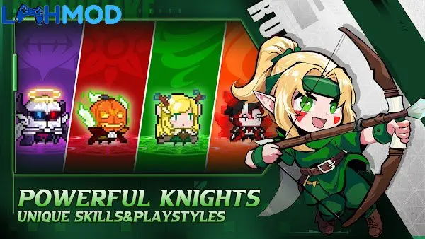 Ảnh 2 của Tải Demon Hunt Knights APK 3.0 cho Android iOS Hiệp sĩ chuẩn bị tấn công quái vật lớn trong một khu vực nham thạch