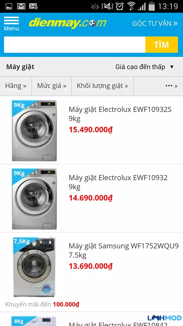 Ảnh 3 của Tải ứng dụng Dienmayxanh Apk 5.4 cho Android, IOS Hình ảnh minh họa các lựa chọn tùy biến giao diện