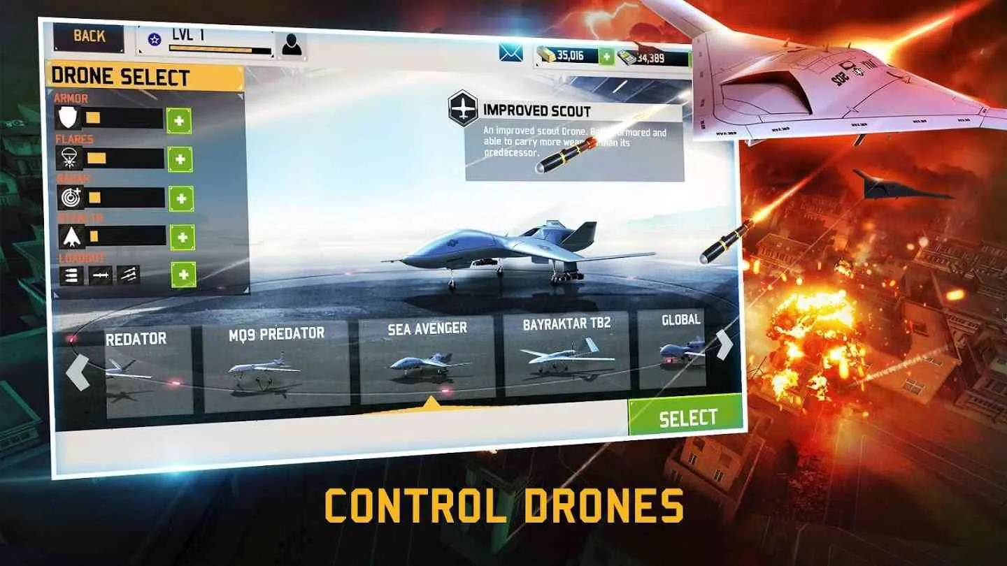 Ảnh 3 của Tải game Drone: Shadow Strike 3 Mod APK 1.31.113 (Vô hạn tiền) Drone Shadow Strike 3 Mod APK