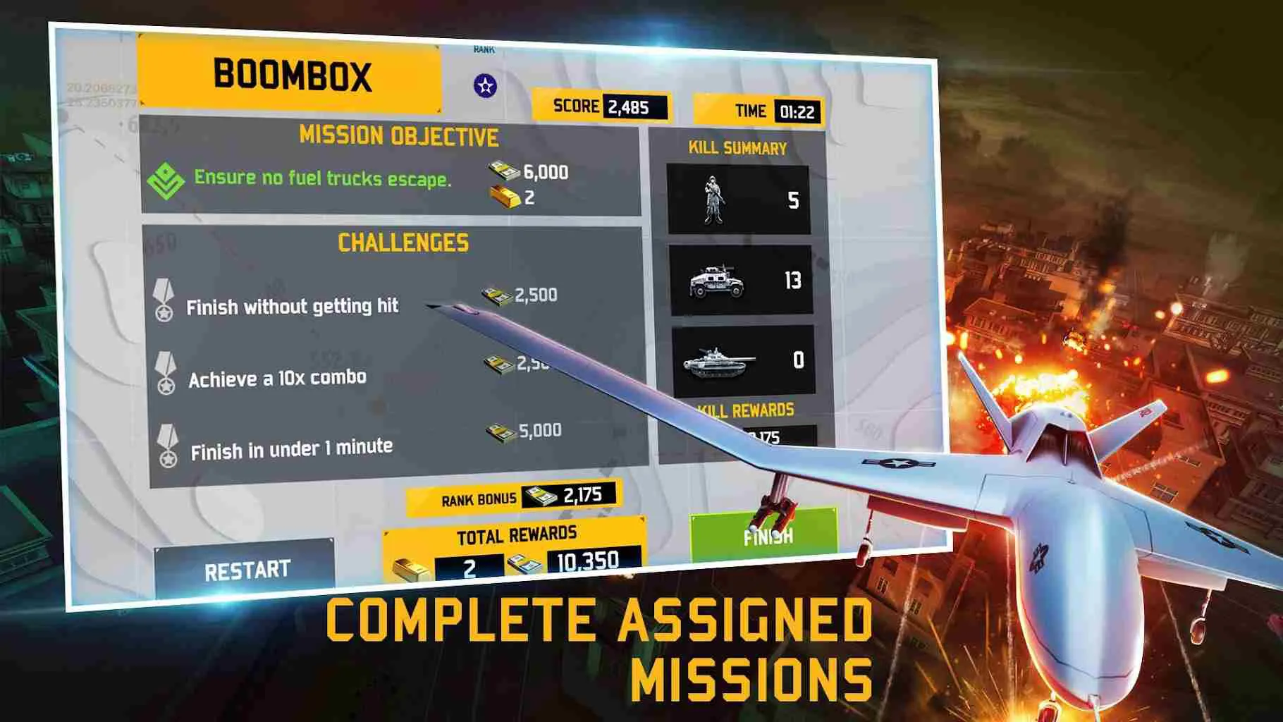 Ảnh 4 của Tải game Drone: Shadow Strike 3 Mod APK 1.31.113 (Vô hạn tiền) Game Drone Shadow Strike 3 Mod