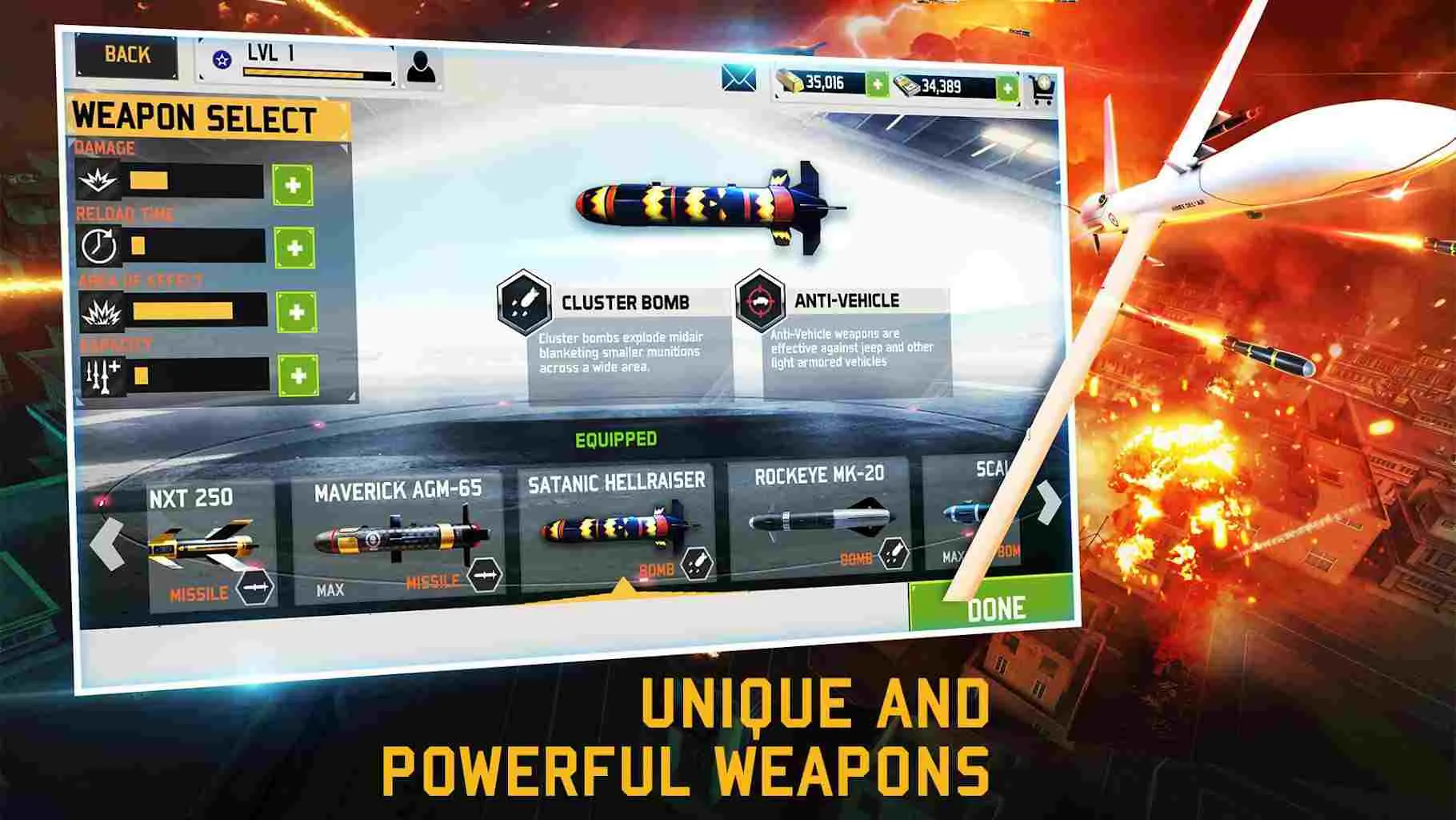 Ảnh 5 của Tải game Drone: Shadow Strike 3 Mod APK 1.31.113 (Vô hạn tiền) Game Drone Shadow Strike 3 Mod APK