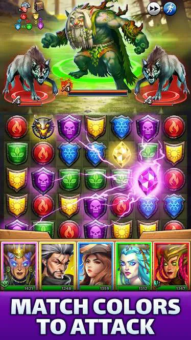 Ảnh 2 của Tải game Empires & Puzzles Mod APK 48.0.0 (Menu, High Damage) Đội hình anh hùng mạnh mẽ trong Empires & Puzzles