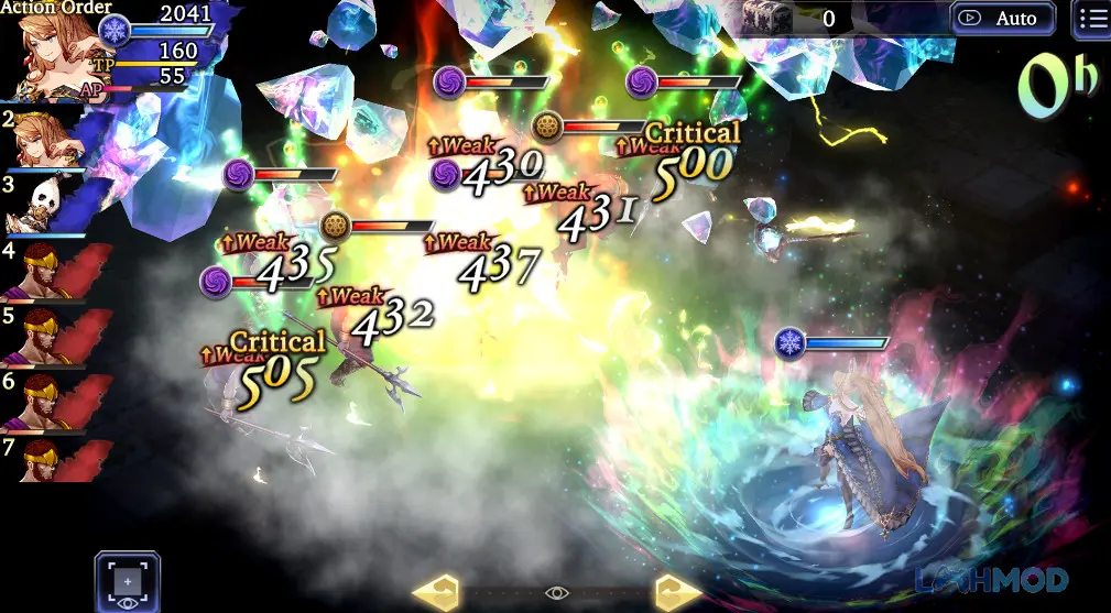 Ảnh 4 của Tải FINAL FANTASY BE WAR OF THE VISIONS Mod Apk 6.1.1 (Menu/Damage/Defense Multiplier) cho Android iOs Cảnh hoạt động kỹ năng đặc biệt trong trận chiến của FINAL FANTASY BE WAR OF THE VISIONS