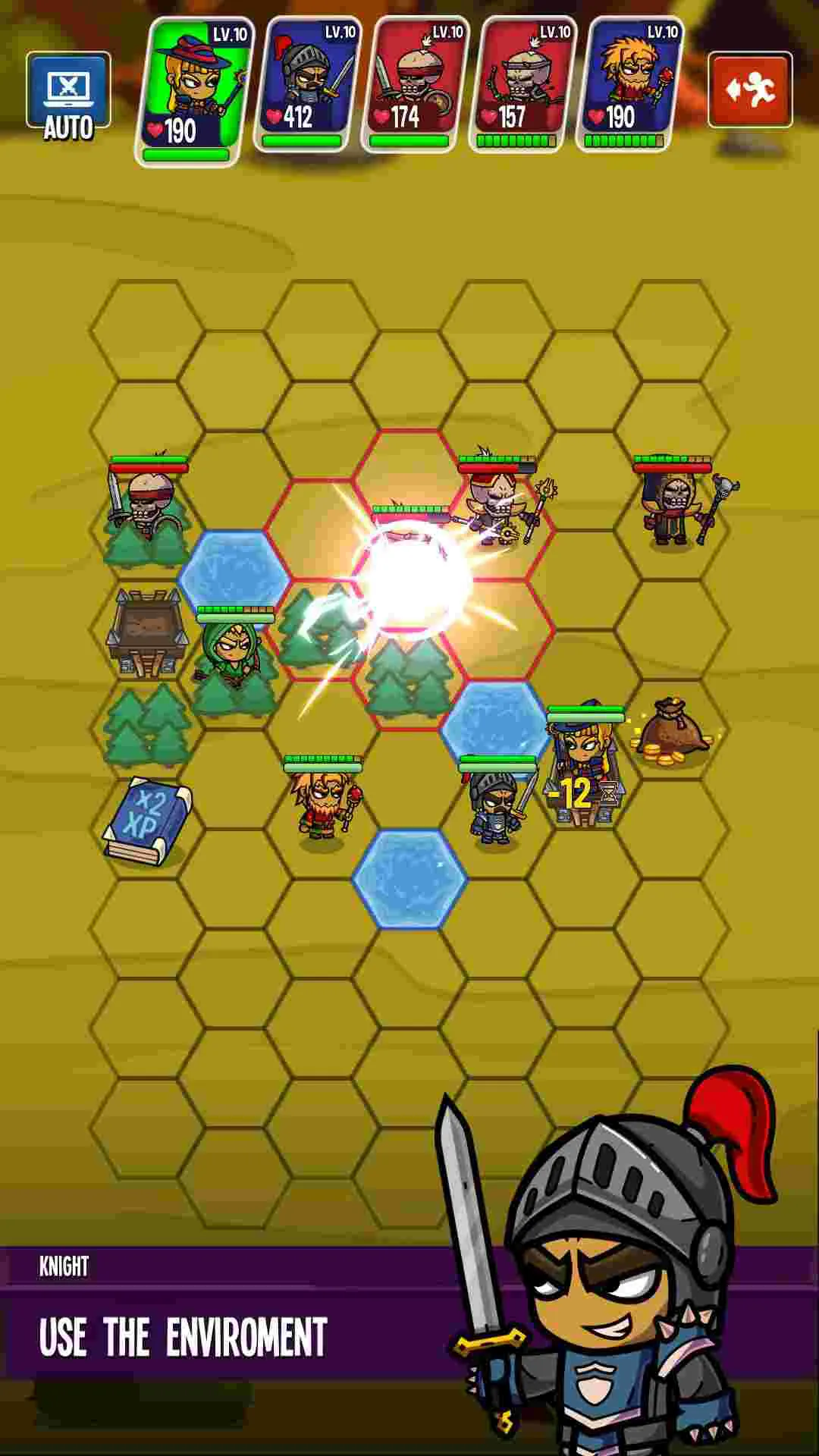 Ảnh 4 của Tải game Five Heroes: The King’s War Mod APK 5.1.3 (Vô Hạn Tiền) Cảnh khai phá kho báu trong Five Heroes: The King's War mod