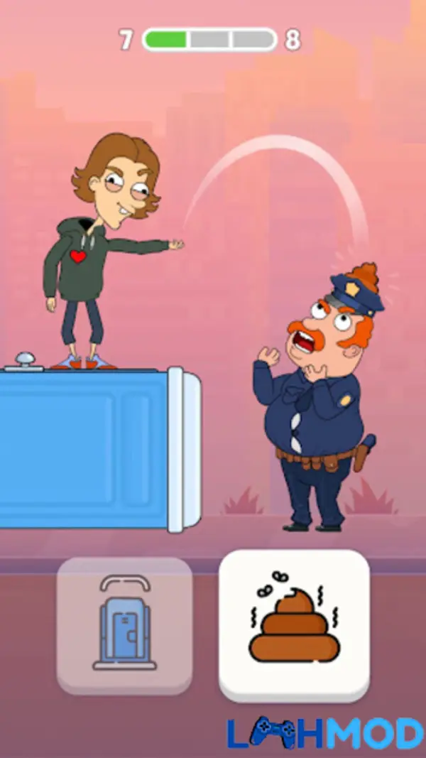 Ảnh 4 của Freaky Stan: Tricky Puzzle Fun Apk 1.0.8 Android, IOS Stan phải vượt qua chướng ngại vật trong một màn chơi giải đố vui nhộn