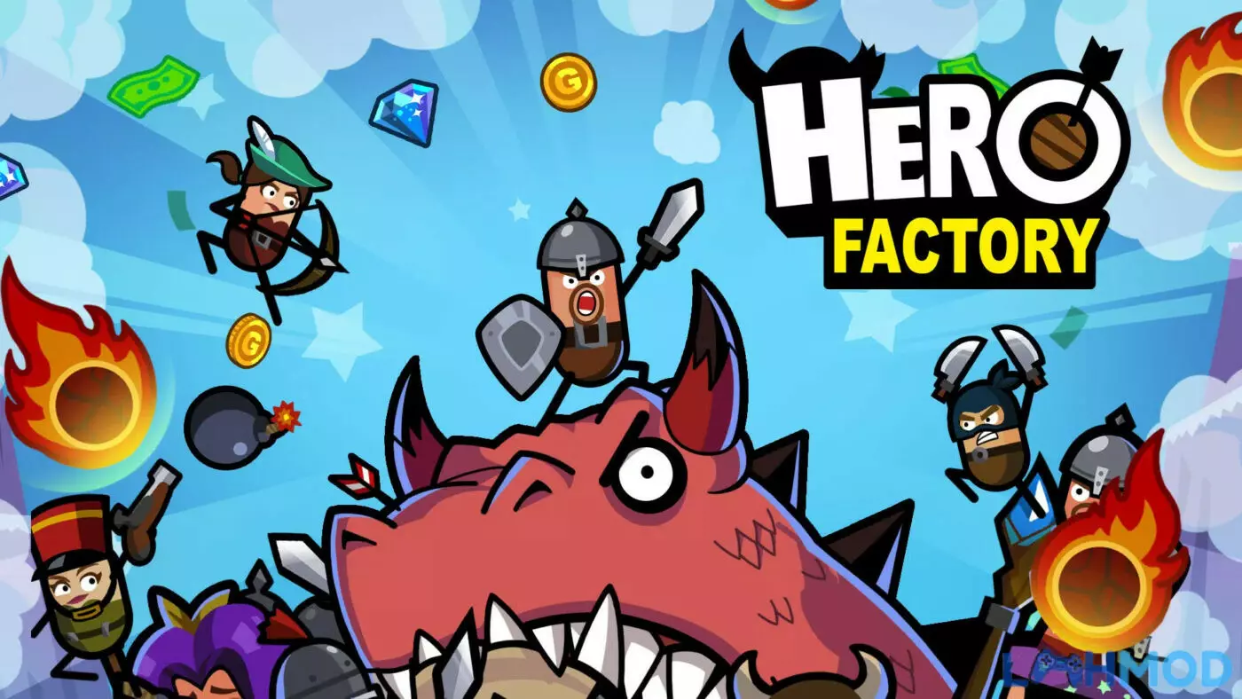 Ảnh 2 của Tải Hack Hero Factory (Mod Vô Hạn Tiền, Full Kim Cương) V3.1.37 Alt text: Giới thiệu về bản Hack Hero Factory với giao diện game và các biểu tượng tài nguyên