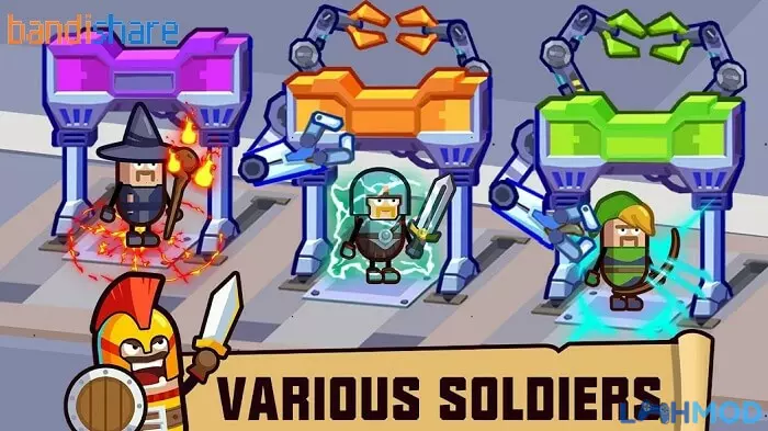 Ảnh 4 của Tải Hack Hero Factory (Mod Vô Hạn Tiền, Full Kim Cương) V3.1.37 Alt text: Nhiều loại anh hùng xúc xích khác nhau đang chuẩn bị chiến đấu