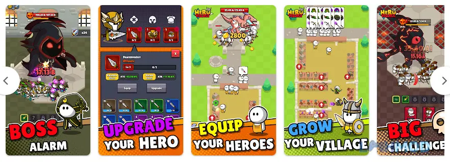 Ảnh 3 của Tải Hero Village Mod Apk 0.3 (Unlimited Gems) cho Android iOs Nâng cấp ngôi làng của bạn trong Hero Village