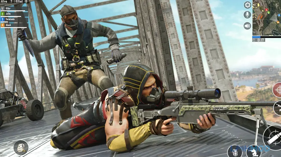 Ảnh 3 của Tải Immortal Squad Shooter Mod Apk 22.12.175 (Vô Hạn Vàng / Bạc) cho Android iOs Người lính đánh thuê đối đầu với zombie giữa thành phố hoang tàn
