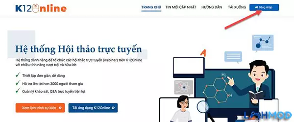 Ảnh 2 của Tải K12Online APK 1.7.8 cho Android iOS Giao diện học trực tuyến trên K12Online