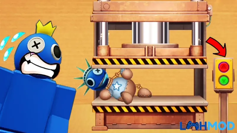 Ảnh 4 của Tải Kick The Rainbow Friends Apk 1.2.1 cho Android Cảnh game Kick The Rainbow Friends với đồ họa 3D sắc nét