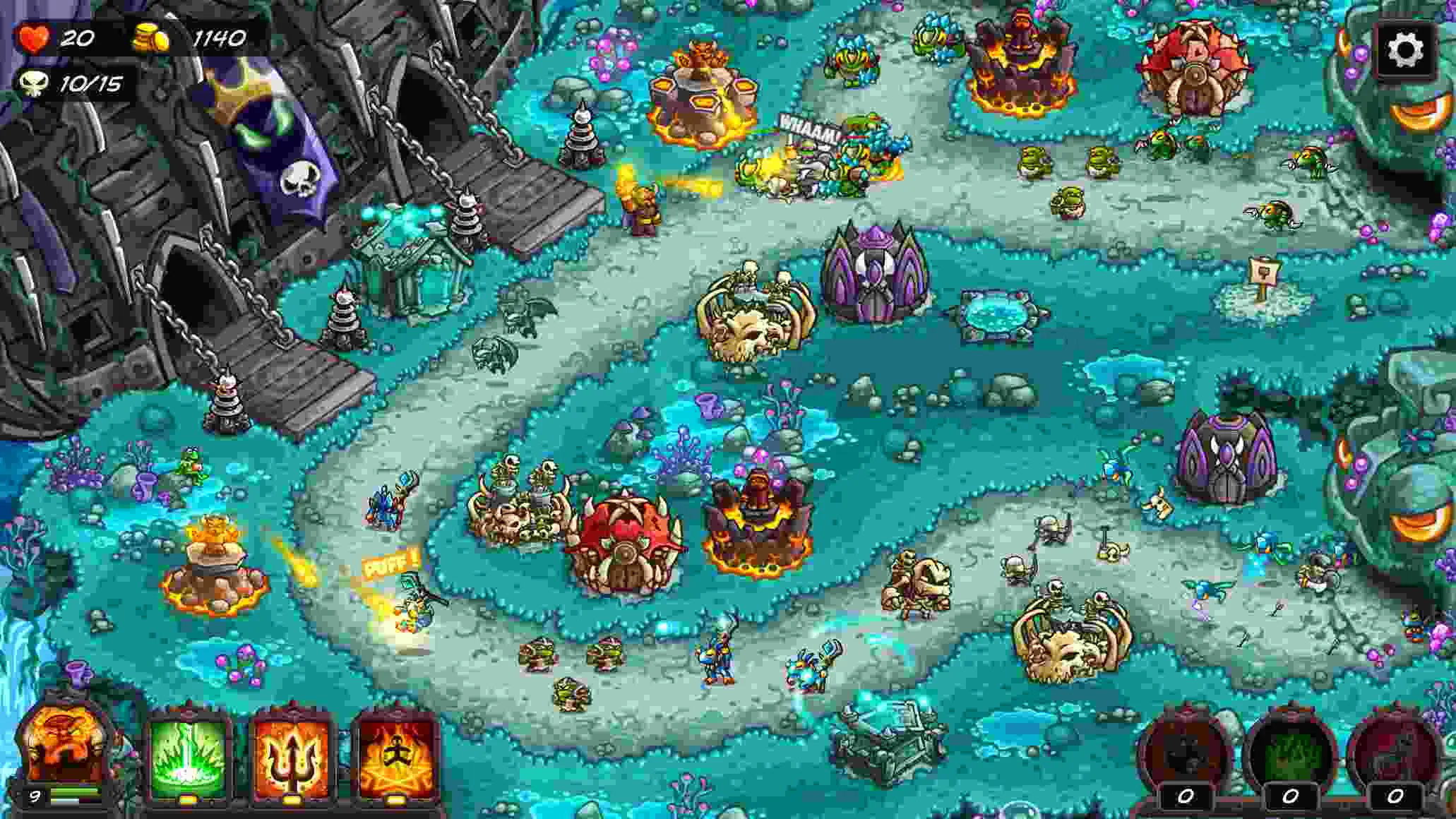 Ảnh 1 của Kingdom Rush Vengeance TD Mod APK 1.12.5 (Menu, Mở Khóa, Vô Hạn Tiền) Ảnh minh họa lối chơi Kingdom Rush Vengeance TD