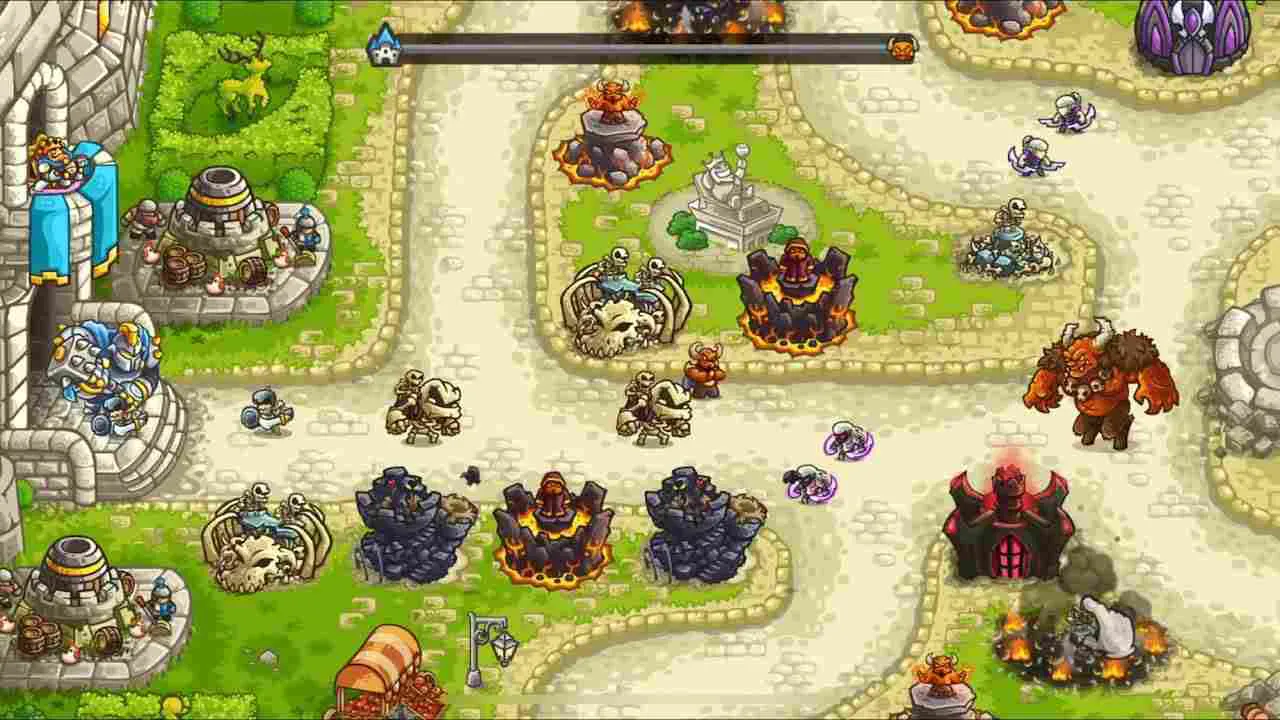 Ảnh 2 của Kingdom Rush Vengeance TD Mod APK 1.12.5 (Menu, Mở Khóa, Vô Hạn Tiền) Một phân đoạn chiến đấu trong Kingdom Rush Vengeance TD Mod