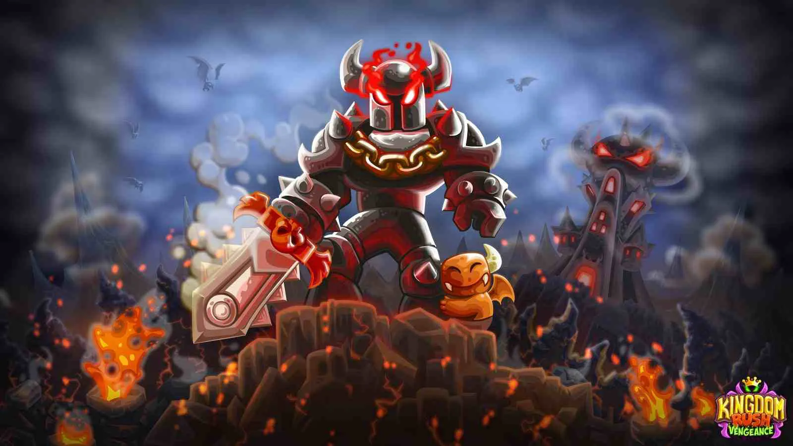Ảnh 3 của Kingdom Rush Vengeance TD Mod APK 1.12.5 (Menu, Mở Khóa, Vô Hạn Tiền) Đồ họa chi tiết trong Kingdom Rush Vengeance TD Mod