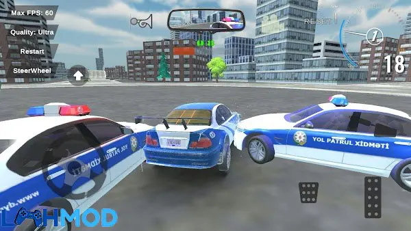 Ảnh 3 của Lada Car Drift Avtosh MOD APK 4.0.7 (Vô hạn tiền) Chiếc xe Lada đang drift mượt mà trên đường phố