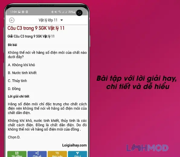 Ảnh 4 của Tải Loigiaihay.com – Lời Giải Hay APK 2.0.4 cho Android iOS Ứng dụng Loigiaihay trên điện thoại với các tính năng