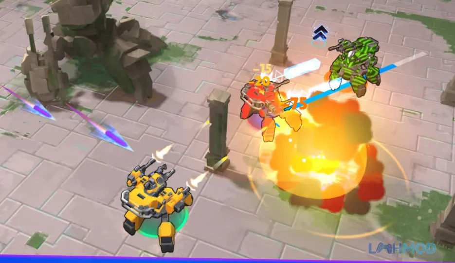 Ảnh 2 của Tải MECHA War Robots Apk 1.94 cho Android iOs Cảnh chiến đấu kịch tính của các robot MECHA trên chiến trường