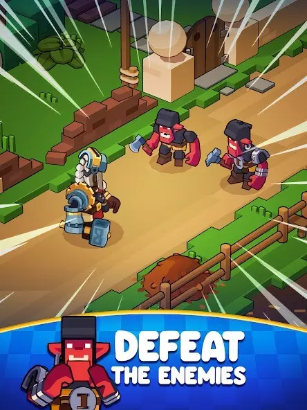 Ảnh 2 của Medieval Merge Mod APK 1.38.1 (Vô hạn tiền) Giao diện hợp nhất vật phẩm trong game Medieval Merge